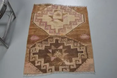 Wool rugs, Vintage rug, - small rug