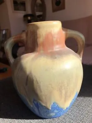 Grand vase ansé en grès