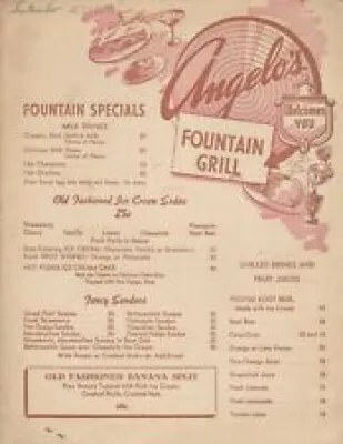 Vintage angelo'S FOUNTAIN