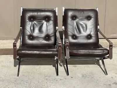 Paire de fauteuils vintage - pliants
