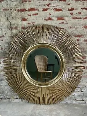 Miroir soleil en bois - 150