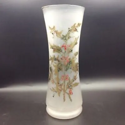 Vase en verre soufflé - houx