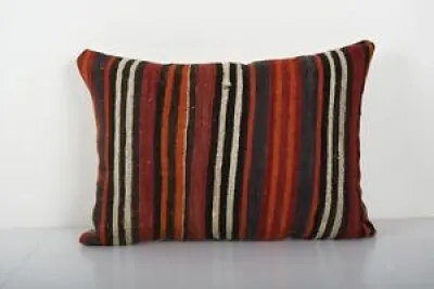 Striped Turkish Kilim - bohemian wool