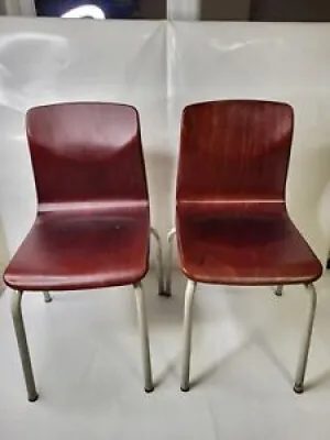 15 x chaise d'école - empilable pagholz