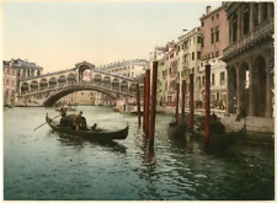 Italie, Venezia, Ponte - gondole