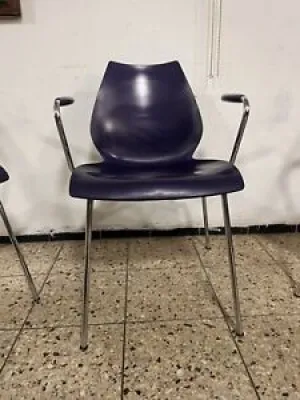 4 x chaise design Kartell - accoudoir
