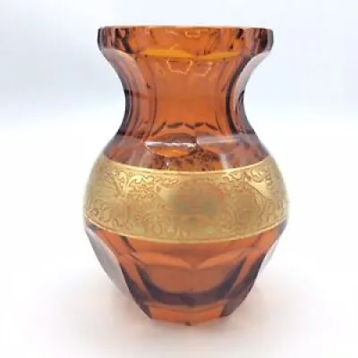 Vase cristal taillé - frise