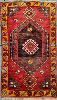Antique small rug, Door - wool rug