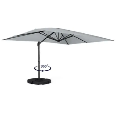 parasol déporté rotatif