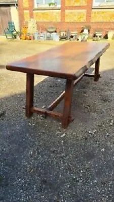Brutaliste Table De Ferme Vintage