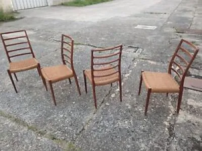 4 chaises danoises Niels - moller