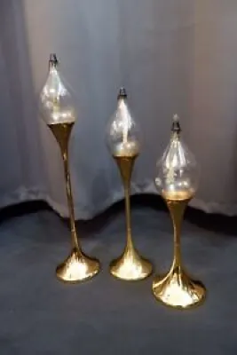 3 lampes à huile en - lamps