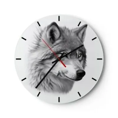 Horloge murale en verre - animal