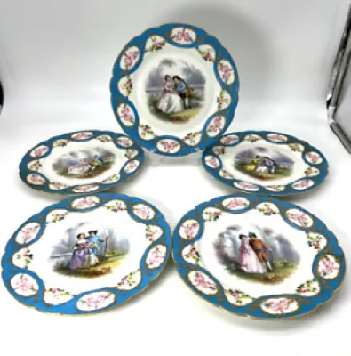 Antique French Sevres - five