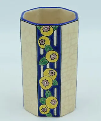 Longwy – Vase à pans