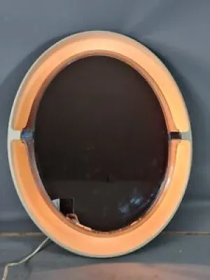 Miroir ovale rétro éclairé