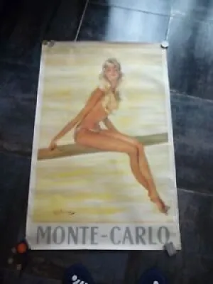 Affiche Monte Carlo Circa - monaco