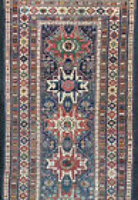 Antique long tapis caucasien - caucasian