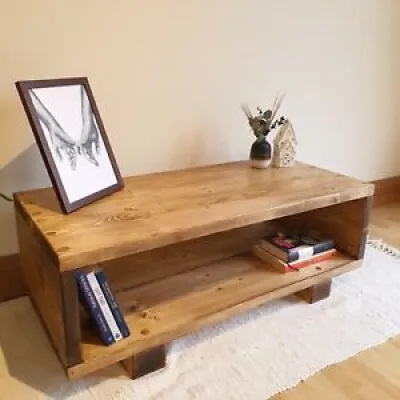 Table basse en bois massif - faite