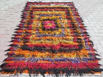 Vintage turkish Shaggy - tulu rug