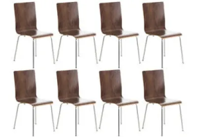 Lot de 8 chaises en bois - pepe