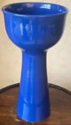 Vase vintage bleu Poterie plascassier grasse