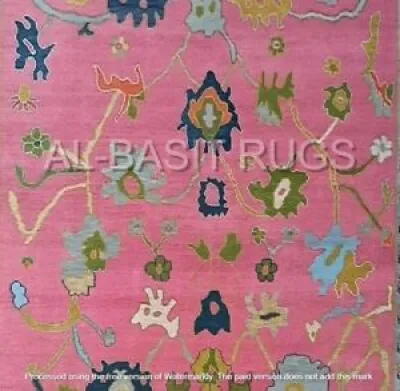 Floral Oushak Area Rugs - hand