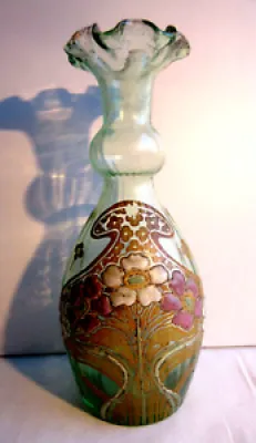 Vase Art Nouveau verre - dentelle