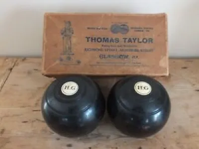 Paire de boules anciennes - thomas
