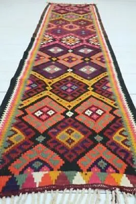 Vintage Turkish Herki - runner rug