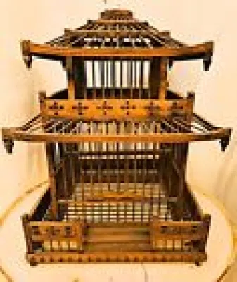 Meuble Cage Style Pagode - long