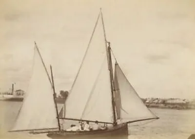 1890 1900 Superbe photographie - voilier