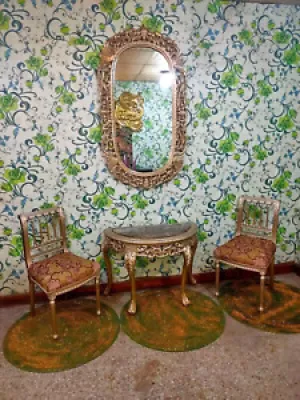 Deux chaises Louis XV - daim