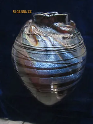 Vase en verre polychrome - patrick