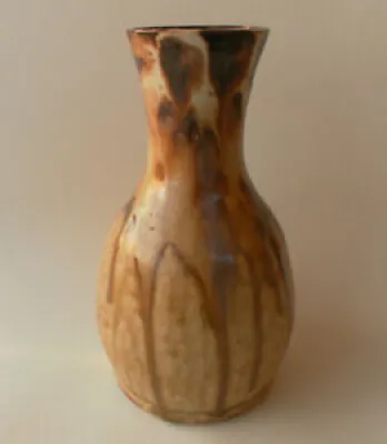 Vase en grès de La Borne - coulures