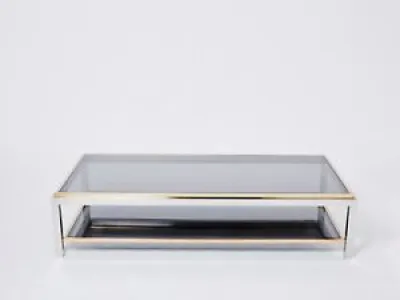Table basse chrome laiton - willy