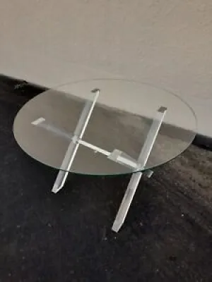 Table basse verre lucite