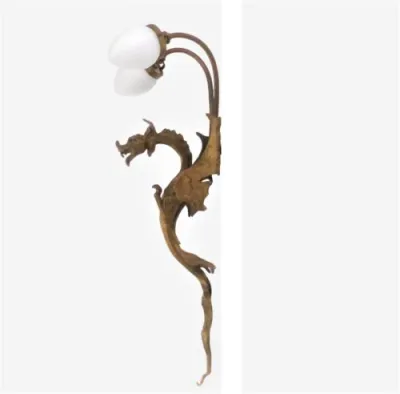 Applique dragon en bronze - xxl