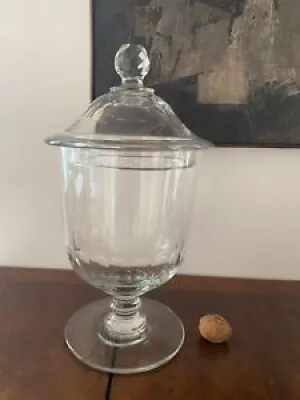 Gros Drageoir en cristal - bocal bonbons