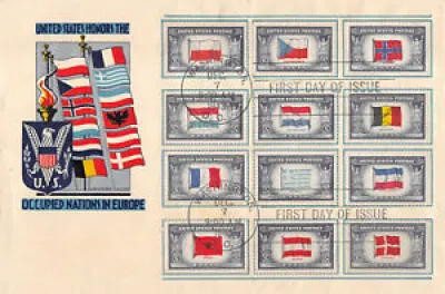  909-20 5c Overrun Nations,L.W. - cover oversized