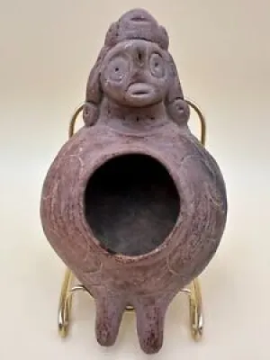 Art Aztec, Lampe à huile - bec