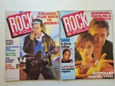 Lot de 11 magazines ROCK - janvier