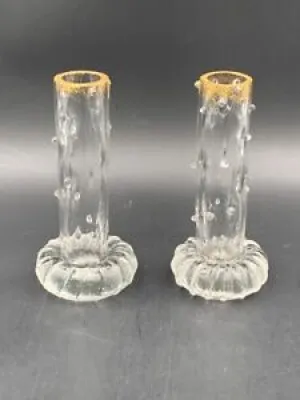 paire de vases en cristal - pair