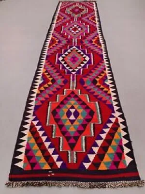 Ancien tapis turc Kilim - runner