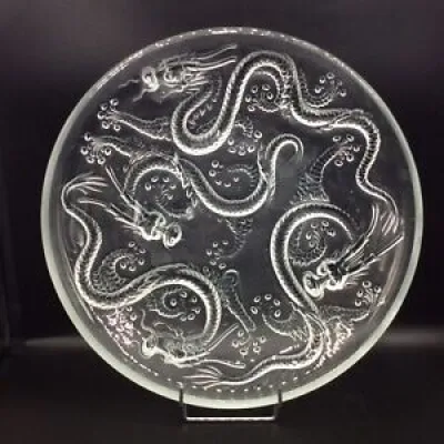 Grande coupe verre moulé - dragons