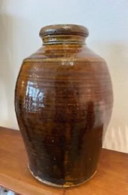 Grand Vase en grès signé - gustave tiffoche