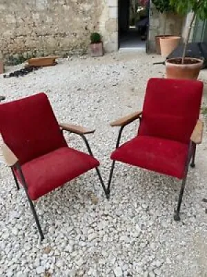  fauteuils rouges par