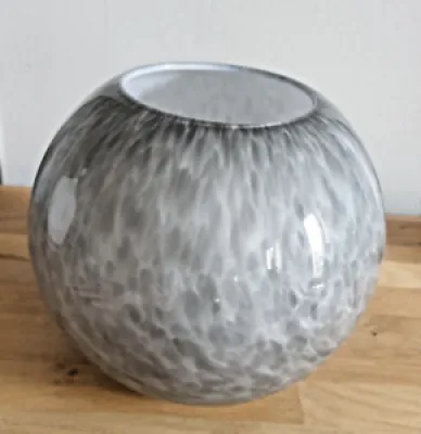 Superbe Vase Boule Moucheté - top