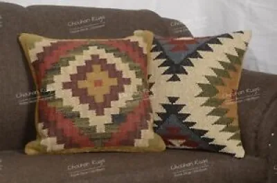 Set of 2 Handwoven Turkish - pillow