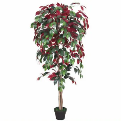 Rouge Ficus Benjamina - artificiel